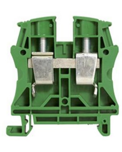 Клемма 16 мм2 однополюсная 1 вход/1 выход, шаг 12 мм, зеленая Viking Legrand 037198 в Нижнем Новгороде Клеммные колодки Pintop.ru