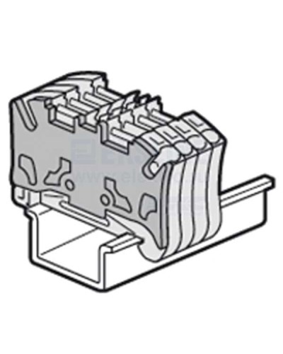 Торцевая крышка Viking 3 для пружинных клемм с шагом 5 мм двухъярусных Legrand 037589 в Нижнем Новгороде Клеммные колодки Pintop.ru