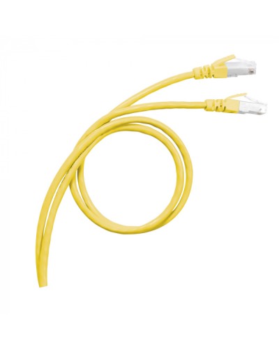 Патч-корд S/FTP, cat. 6а, PVC, 1м, желтый Legrand (051780) в Нижнем Новгороде Патчкорды (медные) Pintop.ru