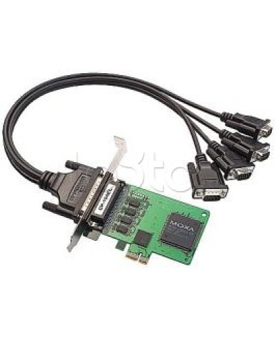 Плата 4-портовая RS-232 для шины PCI Express Moxa CP-104EL-A-DB9M в Нижнем Новгороде Сетевые карты Pintop.ru