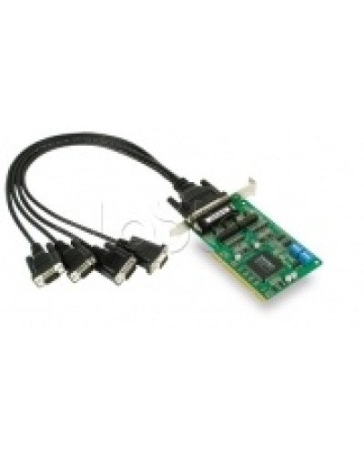 Плата 4-х портовая промышленная RS-232/422/485 для шины Universal PCI + кабель Moxa CP-134U-DB9M в Нижнем Новгороде Сетевые карты Pintop.ru