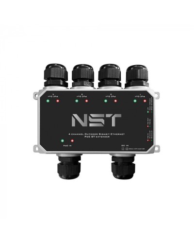Уличный Ultra PoE удлинитель - коммутатор Gigabit Ethernet до 250м на 5 портов NST NS-EXSW-5GP/W в Нижнем Новгороде Дополнительное оборудование для сетей Pintop.ru