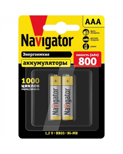 Аккумулятор Navigator 94 461 NHR-800-HR03-BP2 в Нижнем Новгороде Электротехническое оборудование Pintop.ru