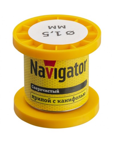 Припой Navigator 93 080 NEM-Pos02-63K-1.5-K50 (ПОС-63, катушка, 1.5 мм, 50 гр) в Нижнем Новгороде Аксессуары для кабель-канала Pintop.ru