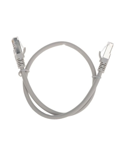 Патч-корд S/FTP, CAT 6A (10G), RJ45-RJ45, 28AWG, LSZH, серый, 0,5м REXANT 02-0390-05 в Нижнем Новгороде Патчкорды (медные) Pintop.ru