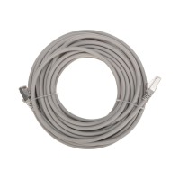 Патч-корд S/FTP, CAT 6A (10G), RJ45-RJ45, 28AWG, LSZH, серый, 10м REXANT 02-0390-10