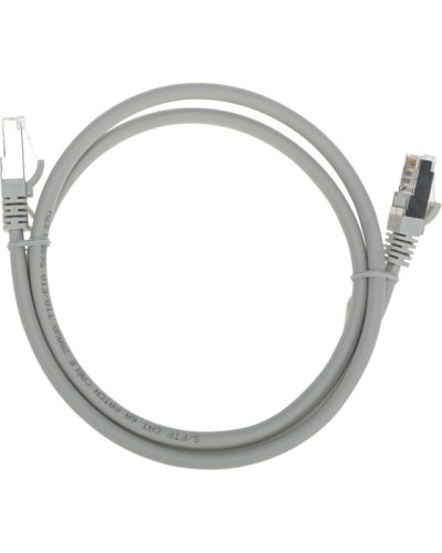 Патч-корд S/FTP, CAT 6A (10G), RJ45-RJ45, 28AWG, LSZH, серый, 1м REXANT 02-0390-1 в Нижнем Новгороде Патчкорды (медные) Pintop.ru