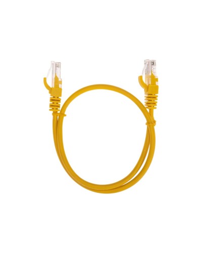 Патч-корд U/UTP, CAT 5e, RJ45-RJ45, 26AWG, LSZH, желтый, 0,5м REXANT 02-0105-05 в Нижнем Новгороде Патчкорды (медные) Pintop.ru