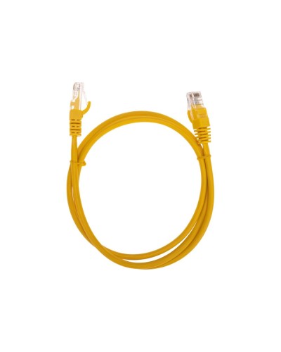 Патч-корд U/UTP, CAT 5e, RJ45-RJ45, 26AWG, LSZH, желтый, 1м REXANT 02-0105-1 в Нижнем Новгороде Патчкорды (медные) Pintop.ru