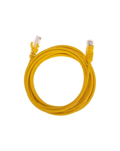 Патч-корд U/UTP, CAT 5e, RJ45-RJ45, 26AWG, LSZH, желтый, 3м REXANT 02-0105-3 в Нижнем Новгороде Патчкорды (медные) Pintop.ru