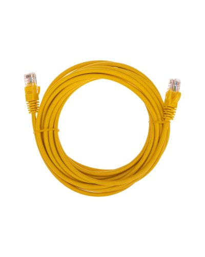 Патч-корд U/UTP, CAT 5e, RJ45-RJ45, 26AWG, LSZH, желтый, 5м REXANT 02-0105-5 в Нижнем Новгороде Патчкорды (медные) Pintop.ru
