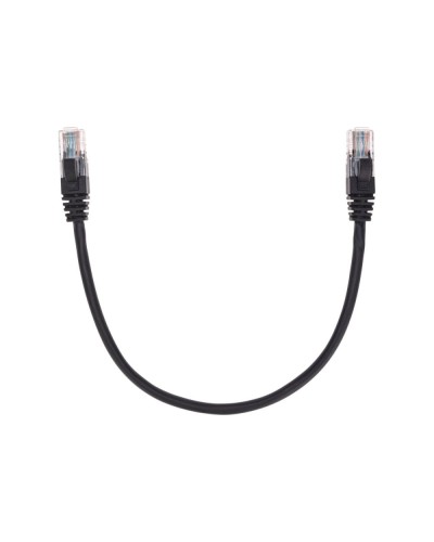 Патч-корд U/UTP, CAT 5e, RJ45-RJ45, 26AWG, LSZH, черный, 0,3м REXANT 02-0102-03 в Нижнем Новгороде Патчкорды (медные) Pintop.ru