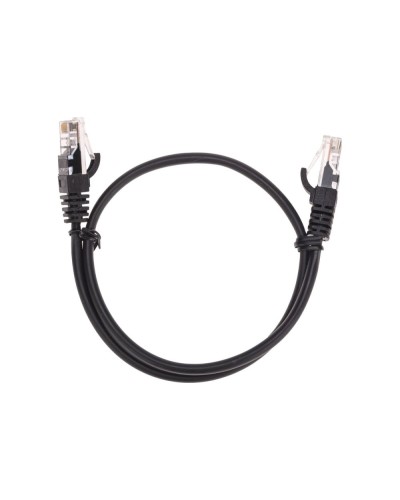 Патч-корд U/UTP, CAT 5e, RJ45-RJ45, 26AWG, LSZH, черный, 0,5м REXANT 02-0102-05 в Нижнем Новгороде Патчкорды (медные) Pintop.ru