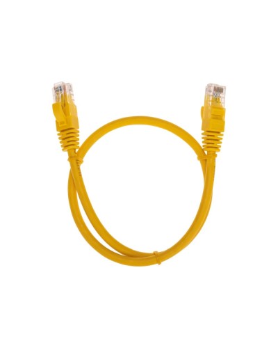 Патч-корд U/UTP, CAT 6, RJ45-RJ45, 26AWG, LSZH, желтый, 0,5м REXANT 02-0295-05 в Нижнем Новгороде Патчкорды (медные) Pintop.ru