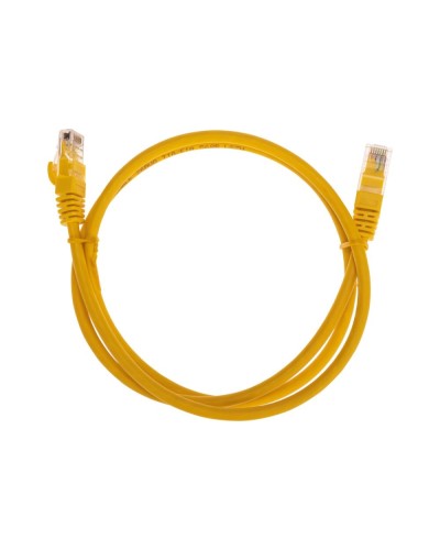 Патч-корд U/UTP, CAT 6, RJ45-RJ45, 26AWG, LSZH, желтый, 1м REXANT 02-0295-1 в Нижнем Новгороде Патчкорды (медные) Pintop.ru