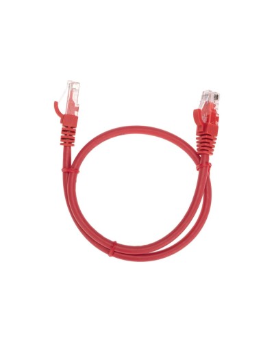Патч-корд U/UTP, CAT 6, RJ45-RJ45, 26AWG, LSZH, красный, 0,5м REXANT 02-0293-05 в Нижнем Новгороде Патчкорды (медные) Pintop.ru