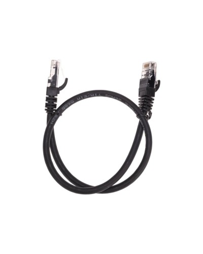 Патч-корд U/UTP, CAT 6, RJ45-RJ45, 26AWG, LSZH, черный, 0,5м REXANT 02-0292-05 в Нижнем Новгороде Патчкорды (медные) Pintop.ru