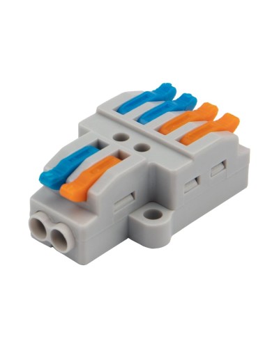 Разветвительная клемма СМК 2x2 2 полюса с монтажной площадкой 1 ввод 2 вывода (5 шт/уп) Rexant (07-5235-05) в Нижнем Новгороде Клеммные колодки Pintop.ru