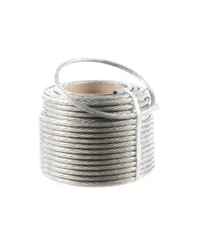 Трос стальной в ПВХ изоляции d=10.0 мм, катушка 50 метров REXANT (09-5300) в Нижнем Новгороде Крепежные изделия Pintop.ru