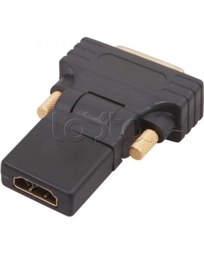 Переходник штекер DVI-D - гнездо HDMI поворотный GOLD (10шт/уп) REXANT 17-6812 в Нижнем Новгороде Проходные адаптеры Pintop.ru