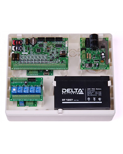 Корпус пластиковый для объектового оборудования компании Ритм Ritm Корпус Контакт под АКБ 7Ач в Нижнем Новгороде GSM мониторинг Ritm Pintop.ru