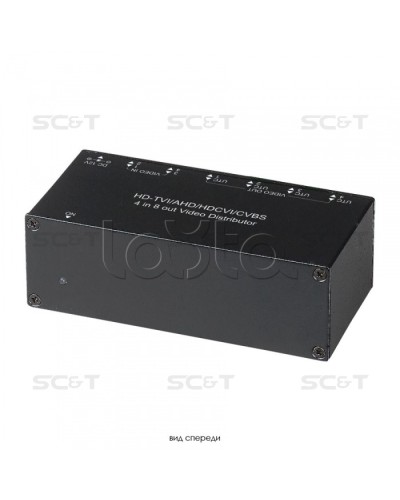 Распределитель видеосигнала HDCVI/HDTVI/AHD/CVBS SC&T CD408HD в Нижнем Новгороде Видеоусилители, Модуляторы, Делители Pintop.ru
