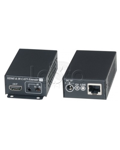 Комплект для передачи HDMI сигнала с ИК повторителем по одному кабелю витой пары SC&T HE02EI в Нижнем Новгороде Видеоусилители, Модуляторы, Делители Pintop.ru