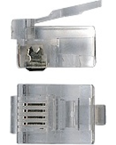 Коннектор RJ12 д/кабеля 6-ти контактный TWT-PL12-6P6C/100 в Нижнем Новгороде Аксессуары для кабель-канала Pintop.ru