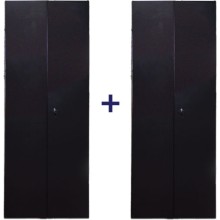 Комплект дверей 42U, 800 мм, черный, передняя - распашная металл, задняя - распашная металл TWT TWT-CBB-DR42-8x-S-M1