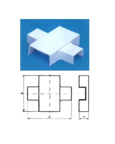 Х-переходник 39x18 на 24x14 TWT TWT-CT39/24-XT-WH в Нижнем Новгороде Аксессуары для кабель-канала Pintop.ru