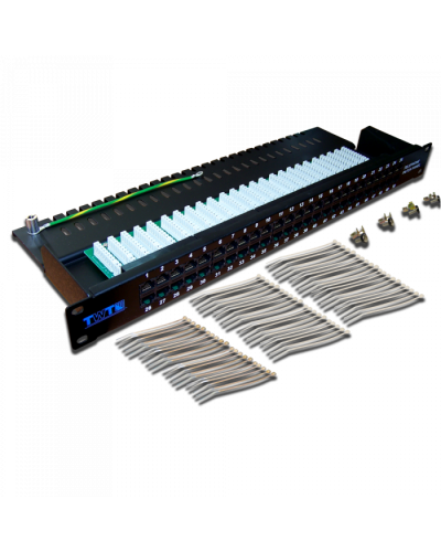 Патч-панель телефонная, 19, 1U, 50 портов RJ-45 TWT (TWT-PP50TEL45) в Нижнем Новгороде Патч панель Pintop.ru