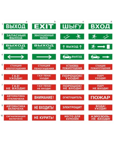 Табло световое плоское со встроенной сиреной Арсенал Безопасности Молния-24-З Аэрозоль не входи в Нижнем Новгороде Оповещатели Pintop.ru