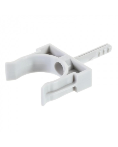 Держатель Экопласт с дюбелем без шурупа D25мм (черный) в Нижнем Новгороде Аксессуары для кабель-канала Pintop.ru