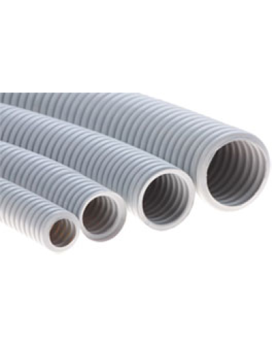 Труба ПНД гофрир. тяжелая, цвет чёрный, диам 50мм Экопласт 21050 в Нижнем Новгороде Труба гофрированная Pintop.ru