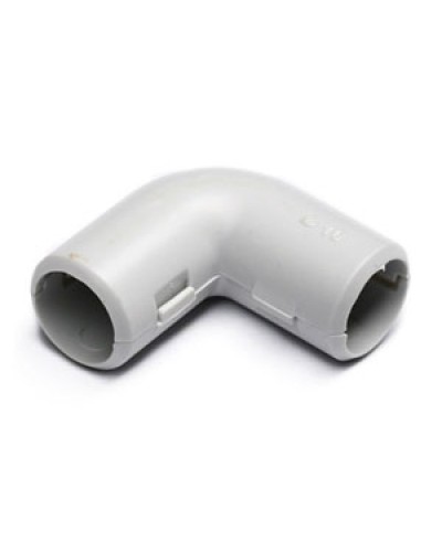 Угол 90° (из двух частей) для труб D16 мм, без галогена Экопласт 41216HF в Нижнем Новгороде Повороты, муфты, тройники Pintop.ru
