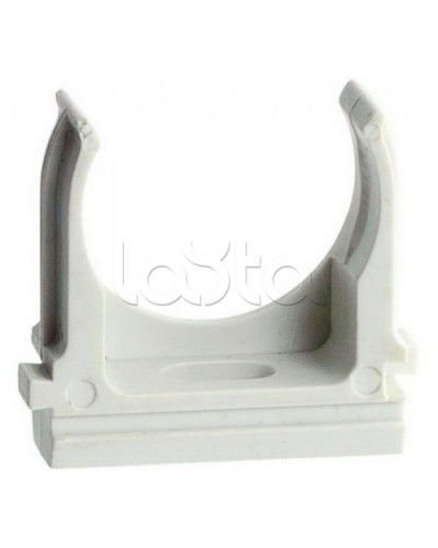 Держатель (клипса) для гофрированной или жесткой гладкой трубы D50 мм, без галогена Экопласт 41750HF в Нижнем Новгороде Держатели, клипсы, скобы Pintop.ru