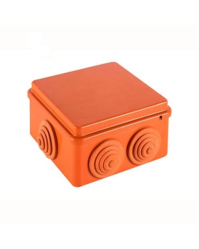 JBS100 Коробка огн. E110, о/п 100х100х55мм, без галогена, 6 вых., IP55, 10P, (0,15-2,5 мм2), цвет оранж. Экопласт (43427HF) в Нижнем Новгороде Распределительные коробки Pintop.ru