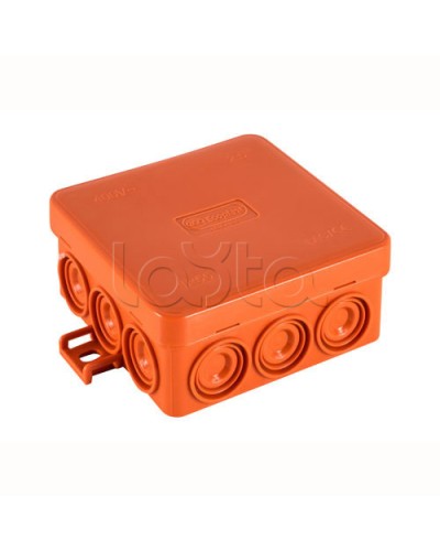 JBL085 Коробка огн. E110, о/п 85х85х38мм, без галогена, 12 вых., IP55, 3P, (0,15-6,0 мм2), цвет оранж. Экопласт (43775HF) в Нижнем Новгороде Коробки (ОКЛ) Экопласт Pintop.ru