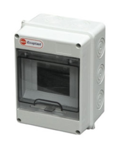 Шкаф настенный, 8-9 модулей, IP65 Экопласт 46408 в Нижнем Новгороде Боксы для автоматов Pintop.ru