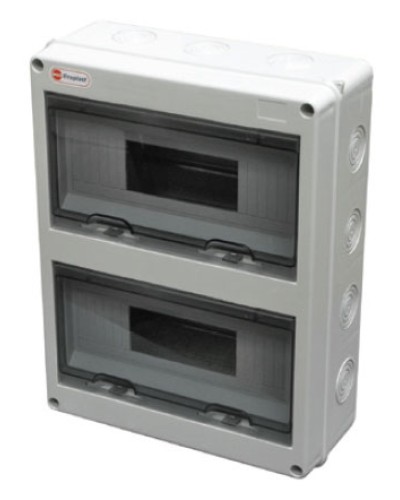 Шкаф настенный, 24 модулей, IP65 Экопласт 46424 в Нижнем Новгороде Боксы для автоматов Pintop.ru