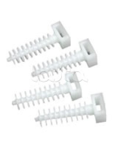 Держатель хомутов для установки в отверстиях D8 мм 37х13 мм Экопласт 47214 в Нижнем Новгороде Крепеж: Дюбели, шурупы, саморезы Pintop.ru