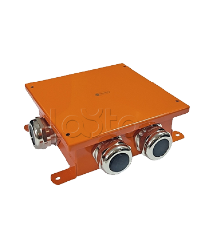 SMB120 Коробка металлическая, огн. E-110,о/п 120х120х60, 4 метал. гермоввода, IP66, 9P, (1,5-6 мм2), цвет оранж. Экопласт (56254) в Нижнем Новгороде Распределительные коробки Pintop.ru
