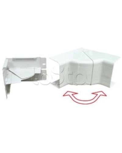 Угол внутренний изменяемый 100x40 с задней стенкой и разделителем для кабель-канала серии ARC-LAN Экопласт 576114 в Нижнем Новгороде Аксессуары для кабель-канала Pintop.ru