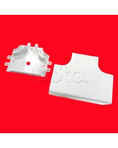 Угол Т-образный 100х55 с задней стенкой и разделителями для кабель-канала серии ARC-LAN, огнестойкость E15-E110 Экопласт 576411-E110 в Нижнем Новгороде Аксессуары для кабель-канала Pintop.ru