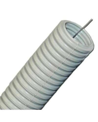 Труба гофрированная HFFRLS тяжелая диам 40 мм, с зондом, без галогена, низкое дымовыделение, трудногорючая Экопласт 61140HFFRLS в Нижнем Новгороде Труба (ОКЛ) Экопласт Pintop.ru