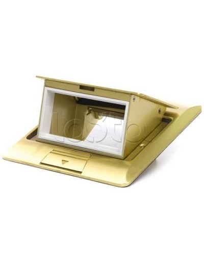 Люк в пол на 1.5 модуля (45х45мм), латунь Экопласт 70016 в Нижнем Новгороде Системы лючков и колонн Pintop.ru