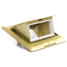 Люк в пол на 2 модуля (45х45мм), латунь Экопласт 70020