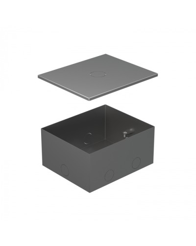 BOX/4 Металлическая коробка с крышкой для заливки в пол 159,6х133,6х75мм для люков 70040 Экопласт (70141) в Нижнем Новгороде Системы лючков и колонн Pintop.ru
