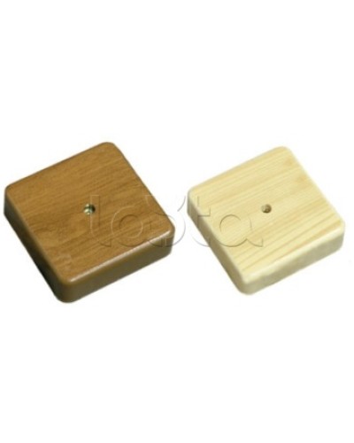 Коробка 1 постовая распред. 75х75х20 c текстурой дерева (сосна) Экопласт 72908P в Нижнем Новгороде Распределительные коробки Pintop.ru