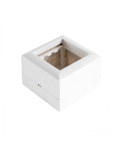 SM45 Коробка для открытой проводки для механизмов 45х45мм. цвет белый (1шт) 1кор.=180шт. Экопласт в Нижнем Новгороде Распределительные коробки Pintop.ru